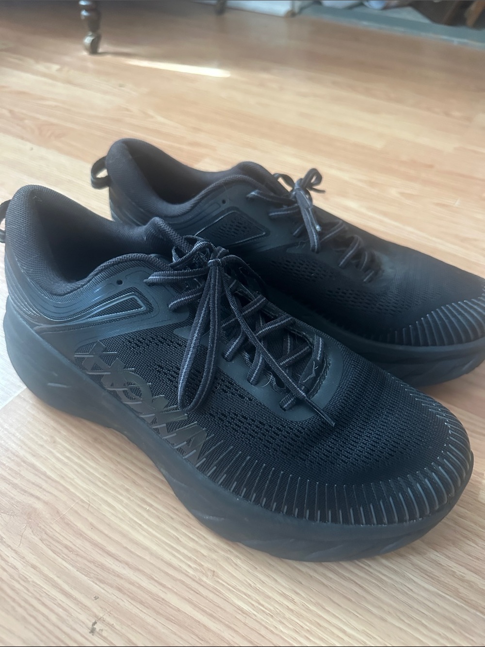 Hoka Bondi 8 Men’s 11 4E Extra Wide Running Walking Black Shoes 1117088 BBLC